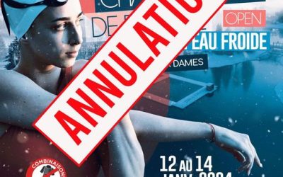 Annulation du Championnat de France de nagee en eau froide à Samoëns…