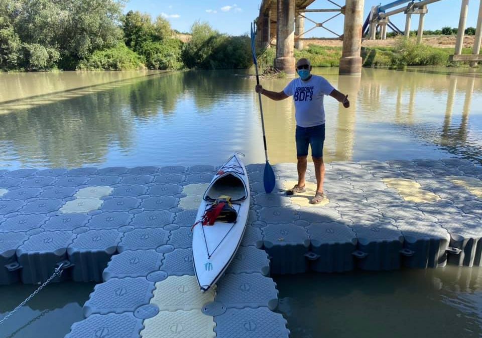 Ponton d’embarquement de kayak sur le Guadalquivir – Palma de Rio – Espagne 2022