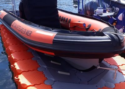 Dock flottant pour amarrage à sec – SNSM – Porto Vecchio – Corse