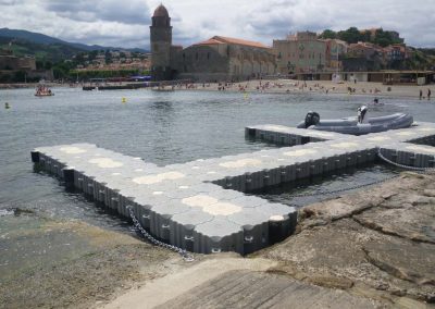 MARINEFLOOR - ponton de baignade et ponton d' amarrage - Collioure - 2019