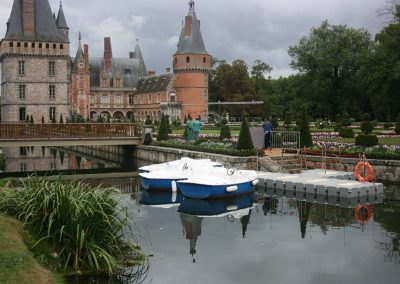 Ponton d’embarquement pour bateaux électriques – Château de Maintenon – 2013