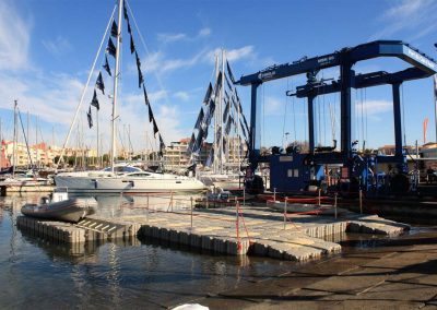 Ponton d’embarquement portuaire et base à bateau – Cap d’Agde – 2012