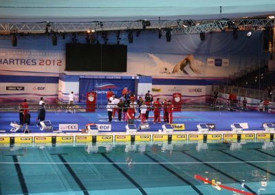 Championnat d’Europe de Natation petit bassin – Piscine de l’Odyssée de Chartres – 2012 – 2016