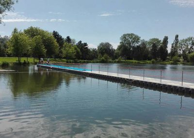 MARINEFLOOR - ponton de départ - triathlon - Châteauroux - 2016