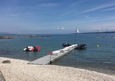 Ponton de 20m x 2m pour l’école de voile de Terre-Sainte (CH) – 2019