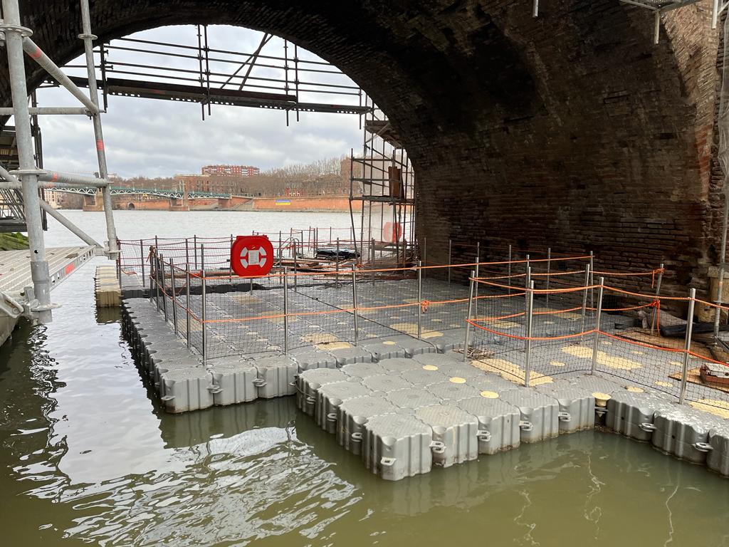 MARINEFLOOR - ESEAC - Ponton de travail - Renovation Pont Toulouse - 2023 - 03