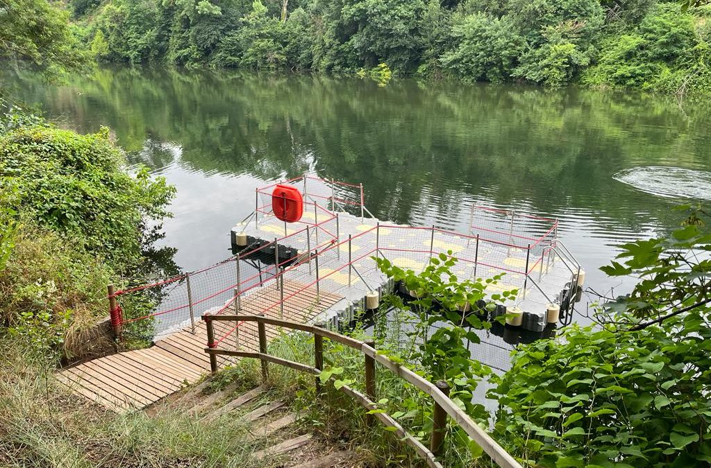 Ponton d’embarquement fluvial et ponton de baignade – Saint Sulpice – 2023