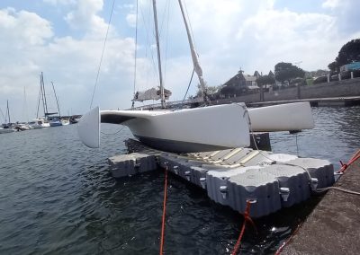 Ber flottant sur mesure pour un catamaran de sport – Pays Lorientais – 2023