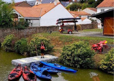 Ponton d’embarquement pour le Festival Nautique de Pornic