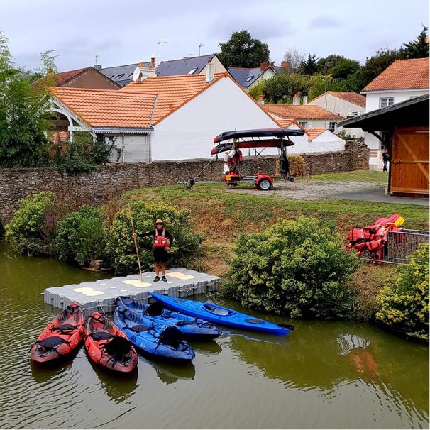 Ponton d’embarquement pour le Festival Nautique de Pornic