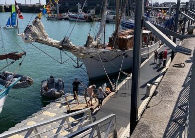 Ponton d’accueil pour le Centenaire du Marité – Granville – 2023
