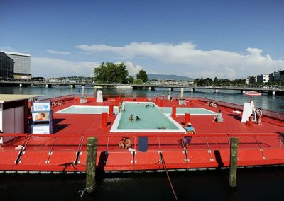 MARINEFLOOR - piscine flottante - Genève - 2014