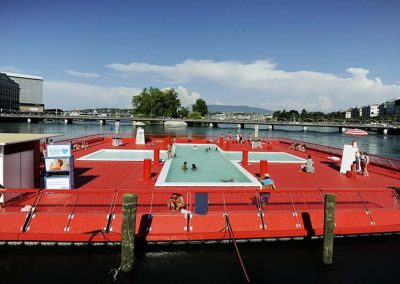 Piscine flottante – Genève – 2014