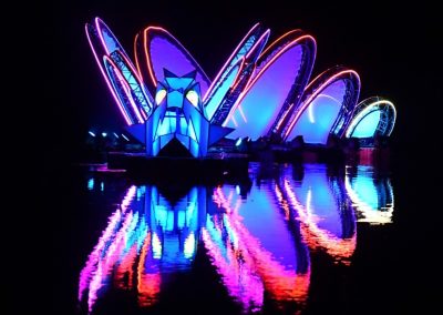 Festival des Lumières 2023 – Léon la Bête aquatique – Parc de la Tête d’Or – Lyon – France