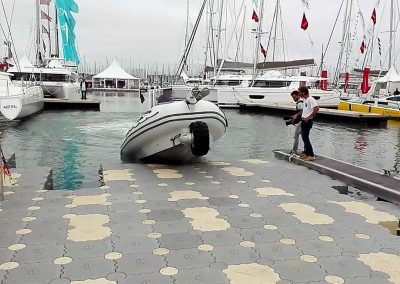 Cale de mise à l’eau modulaire et flottante – Grand Pavois – La Rochelle – 2016