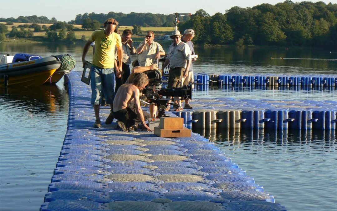 Ponton cinéma pour tournage film « Mr Nobody » – Lac de l’Eau d’Heure – Belgique – 2007