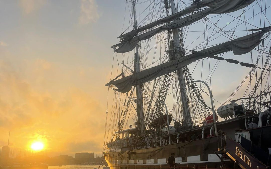 Accueil du Belem à Marseille !