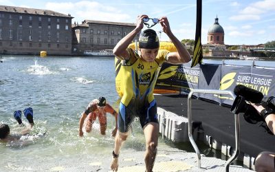 Dispositif sur mesure pour le Super League Triathlon à Toulouse