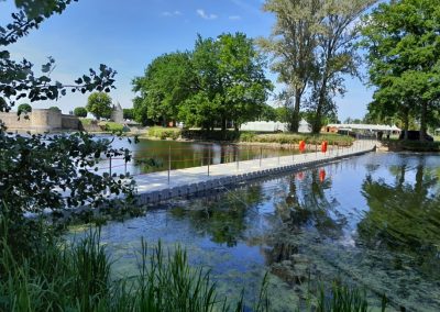 Passerelle flottante grand public sécurisée – Château de Sully-sur-Loire – 2022 Exemplaire