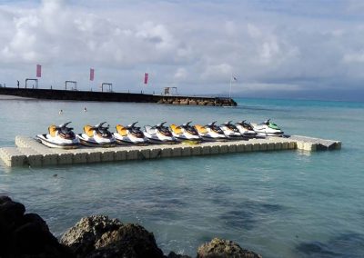 MARINEFLOOR - Ponton à jets - Base - Atmosphère - La-Créole-Beach - Guadeloupe - 2017