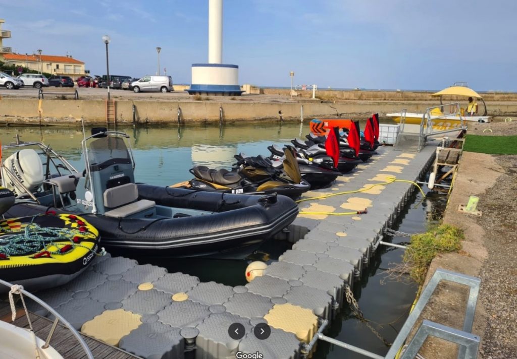 MARINEFLOOR - Ponton et bases à jetski - Base nautique FunWaterGliss - Narbonne Plage - 2022 - 01