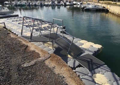 Ponton et bases à jetskis – Base nautique FunWaterGliss – Narbonne Plage – 2022