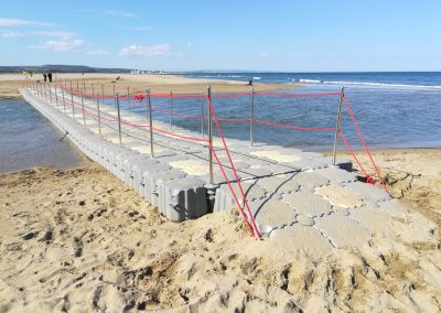 Ponton et passerelle  évènementiels – Mondial du Vent – Plage de la Franqui – Leucate – depuis 2009