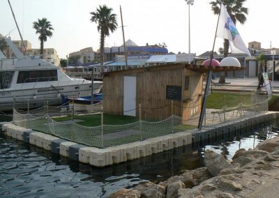 MARINEFLOOR - Ponton de glace et de gazon - Leucate - 2011