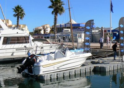 Base à bateau 6 m x 2,5 m – Port Leucate – 2012