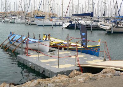 Base pour bateau traditionnel catalan à la rame de 6 m – Port Leucate – 2013