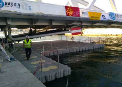 MARINEFLOOR - Platforme pour travaux de réalisation du pont Carnot - Sète - 2019