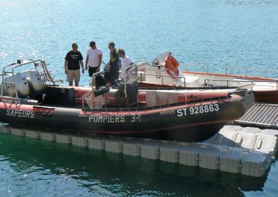 Base à bateau 7,5 m x 2,5 m – Sapeurs Pompiers – Sète – 2013