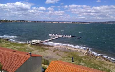 Nouveau ponton avec barrière anti-clapot pour la Station Marine de Sète