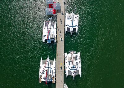 Terrasse de réception privative – Private Days Neel Trimarans – Port Leucate – Depuis 2021