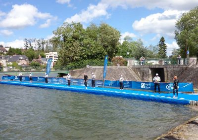 Ponton de départ sessions de natation Triathlon – Vierzon – 2013 – 2014