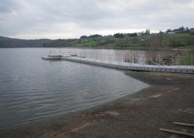 Ponton d’embarquement – Lac de Villerest – 2013