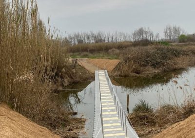 Passerelle flottante – Humedales de Rufea – Espagne