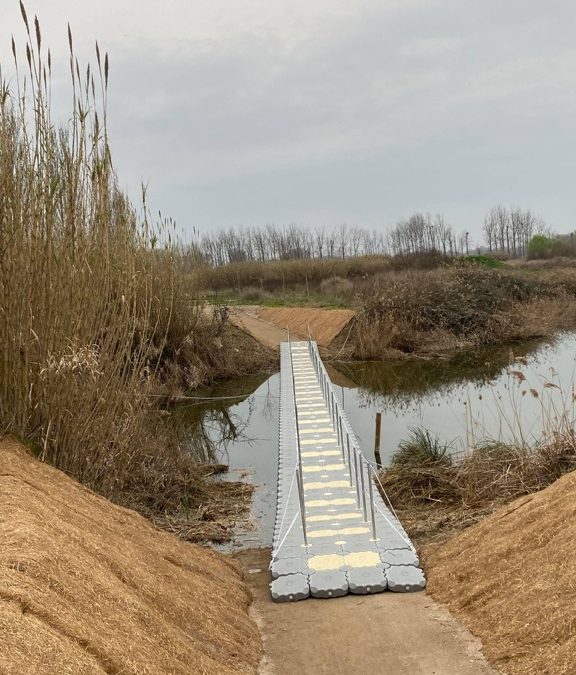 Passerelle flottante – Humedales de Rufea – Espagne