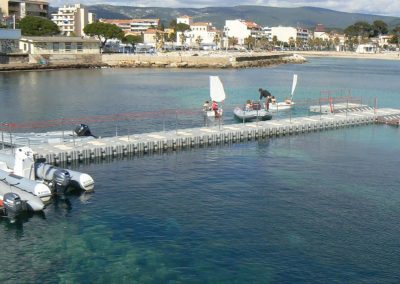 Bases à bateaux avec ponton mer d’embarquement – La Ciotat – 2013