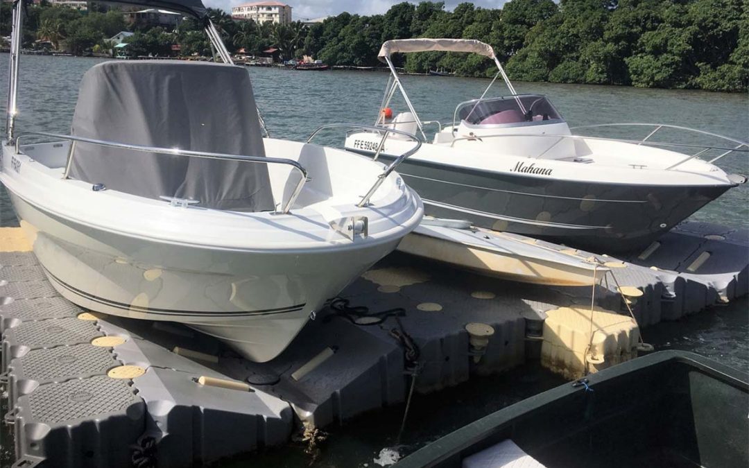 Bases à bateaux 4 m x 2,5 m – Martinique – 2018