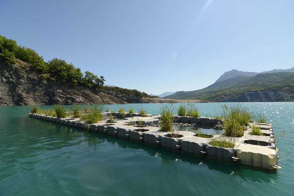 MARINEFLOOR - Ile Flottante - Lac de Serre ponçon- 2018