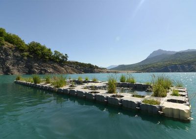 MARINEFLOOR - Ile Flottante - Lac de Serre ponçon- 2018