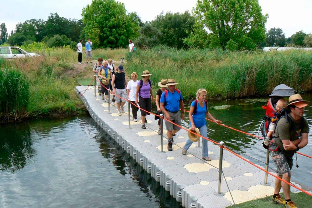 Marinefloor - Passerelle flottante - Eysines - Le raid des maraichers