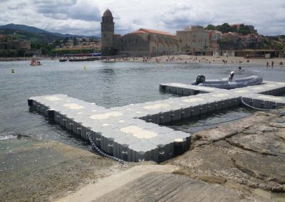 Marinefloor - Ponton amarrage et baignade à collioure