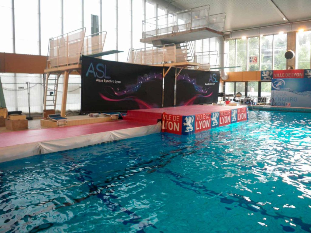 Marinefloor - Terrains sportifs et piscines - Lyon, piscine de Vaise - Championnats de natation