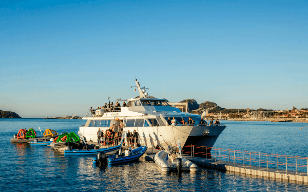 ponton flottant marinefloor défi monte cristo à la ciotat