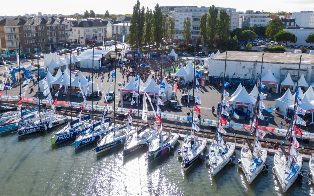 Ponton d’embarquement pour la Solitaire du Figaro à Saint Nazaire