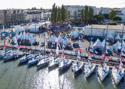 Ponton d’embarquement pour la Solitaire du Figaro à Saint Nazaire